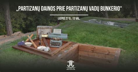 Bunkerio schema, naudojama partizanų