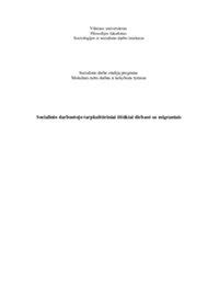 Socialinio darbuotojo iššūkiai dirbant su pagyvenusiais žmonėmis