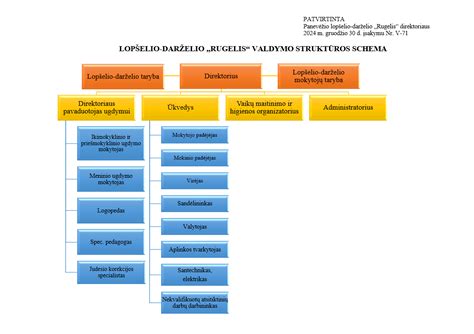 Schema: Reikalavimai darželio pavaduotojui ugdymui