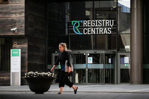 Registrų centro prisijungimo puslapis