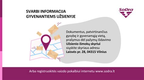 Sodros sistema ir dokumentų valdymas