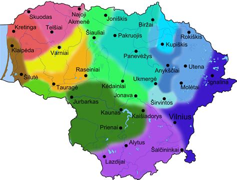 Lietuvių tarmės žemėlapis