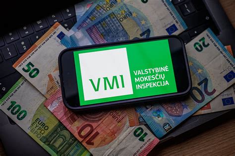 VMI elektroninės deklaravimo sistemos puslapio ekrano nuotrauka