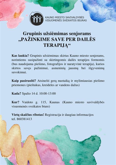 Psichosocialinės reabilitacijos grupinės terapijos užsiėmimas