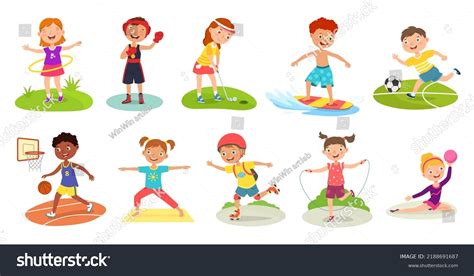 vaikai sportuoja lauke