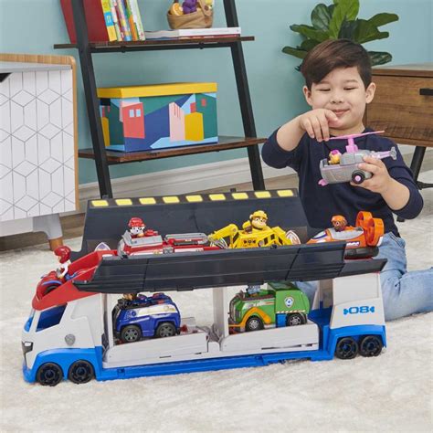 Paw Patroller su transporto priemonėmis