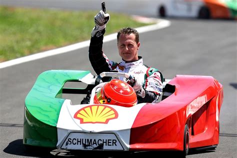 Jaunasis Michaelis Schumacheris su kartingu