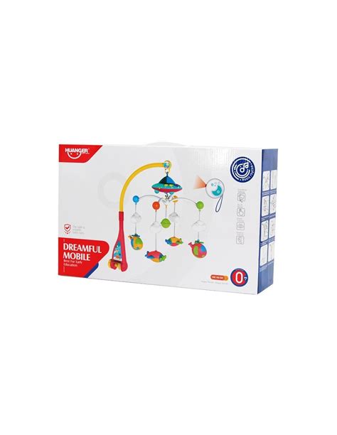 Kūdikių karuselė su besisukančiais žaisliukais virš lovytės
