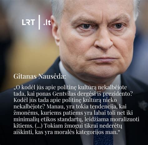 Gitanas Nausėda kalba apie visuomenės vertybes