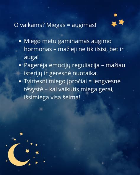 Vaiko augimo hormono išsiskyrimas miego metu