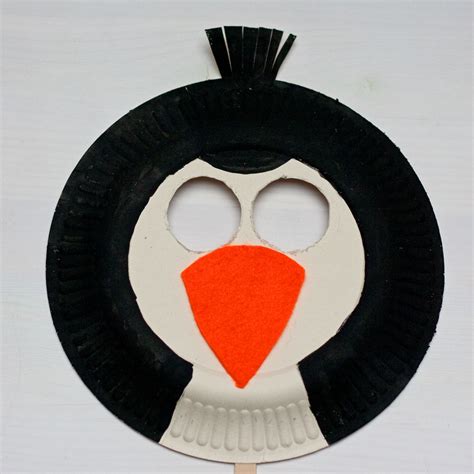 Kaukių iš popierinių lėkščių pavyzdžiai