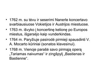 Mocartas su tėvu Leopoldu ir seserimi Nannerle