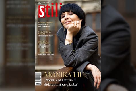 Monika Liu žurnalo viršelyje