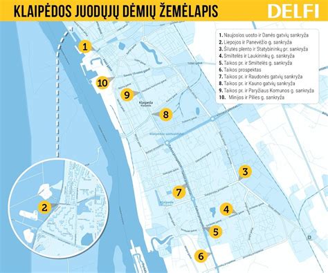 žemėlapis su darželio vieta Klaipėdoje