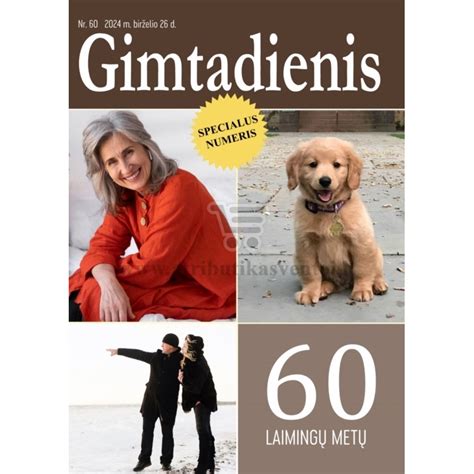 Gimtadienio laikraščio pavyzdys su nuotraukomis ir antraštėmis