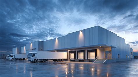 Sandėlis su logistikos įranga ir krautuvais