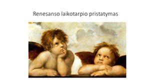 Renesanso laikotarpio kultūros apžvalga