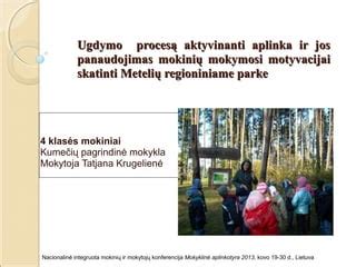 Nuotrauka, vaizduojanti vaikų ugdymo procesą