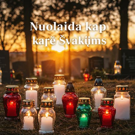 kapų lankymas ir žvakė