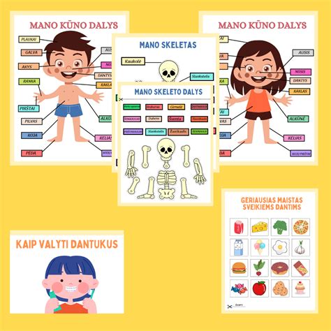 Kūdikio kūno kalbos infografika