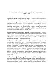 Socialinio darbuotojo etikos principų schema