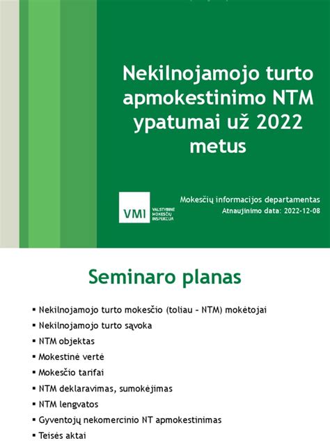 Nekilnojamojo turto nuomos apmokestinimo taisyklės
