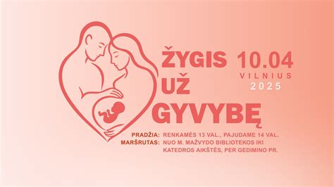 Rožinis, apipintas kūdikio siluetu, simbolizuojantis maldą už gyvybę