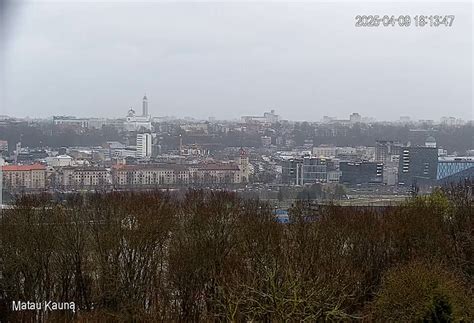 Kauno senamiesčio pastatų panorama
