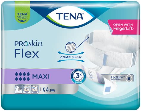 TENA Flex dydžių lentelė