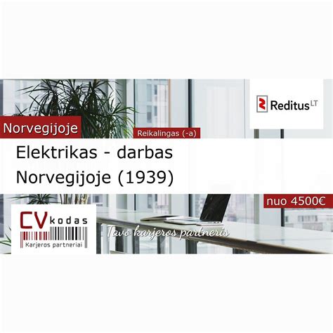 darbas Norvegijoje