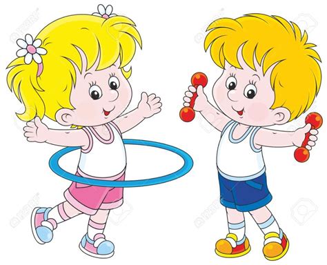 Vaikai sportuoja olimpinio festivalio metu