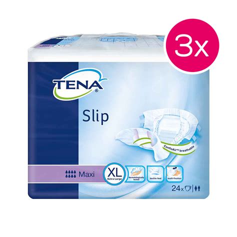 TENA Slip Maxi apsaugos nuo pratekėjimo schema