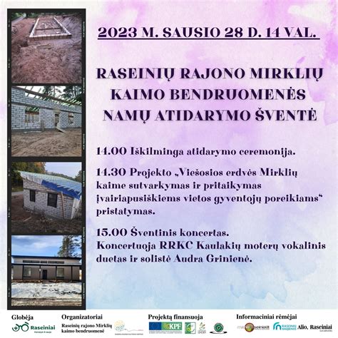 Adakavo kaimo bendruomenės renginiai ir globos namų gyventojų dalyvavimas