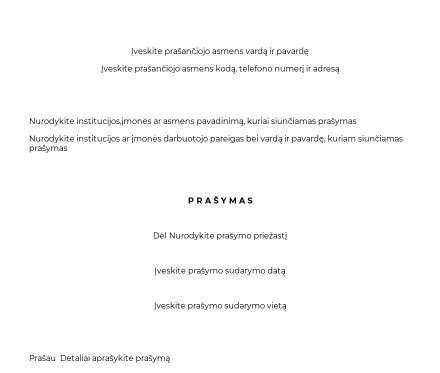 Motinystės išmokos prašymo forma