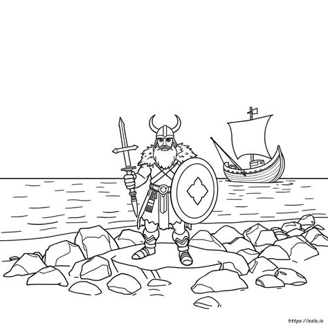 Stilizuotas vikingo atvaizdas