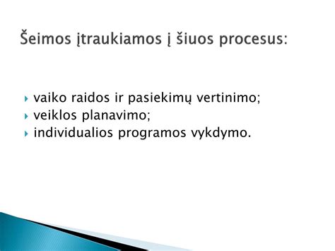 Vaikų įtraukimas į ugdymo procesą