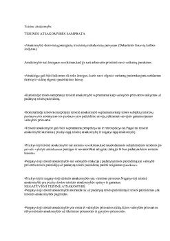 teisinės atsakomybės už prievartą samprata