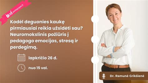 Perdegęs mokytojas, jaučiantis stresą