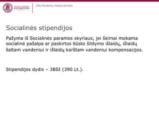 socialinės paramos skyriaus dokumentai