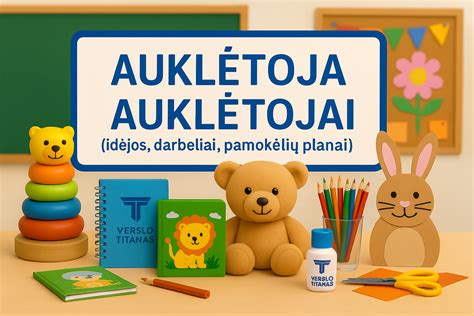 Auklėtoja bendrauja su tėvais prie darželio durų