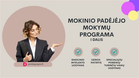 Pedagogo padėjėjo mokymų programa