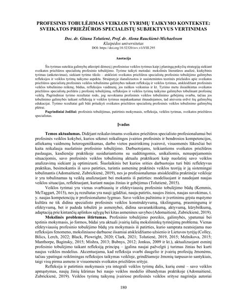 Mokymų schema ir profesinis tobulėjimas