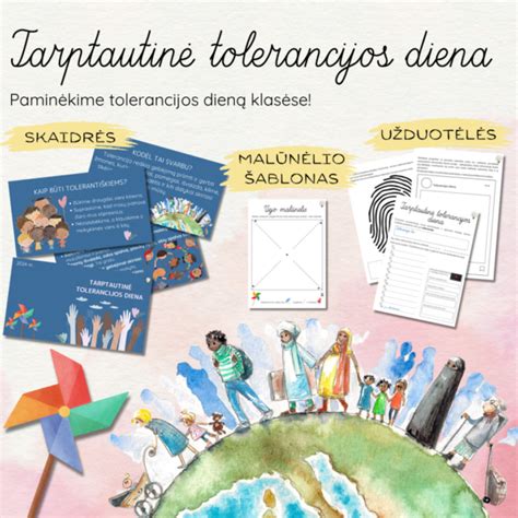 Vaikų pagaminti atvirukai Tolerancijos dienai