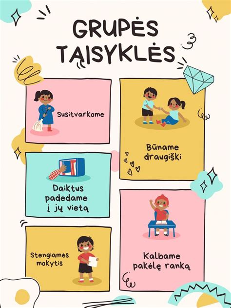 Darželio grupės taisyklės