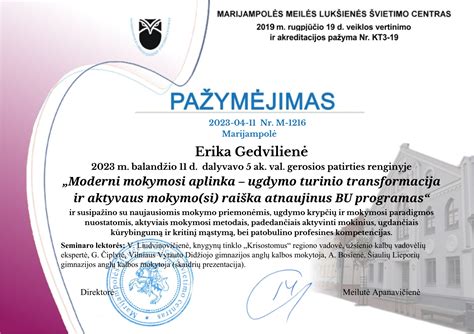 Mokymosi aplinka su socialinio-emocinio ugdymo elementais