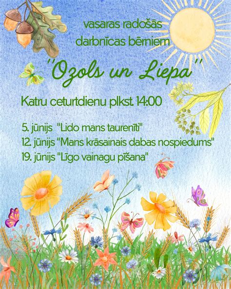 Vasaros kūrybinės dirbtuvės vaikams