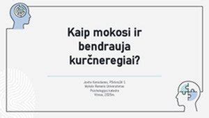 vaikai bendrauja ir mokosi grupėje