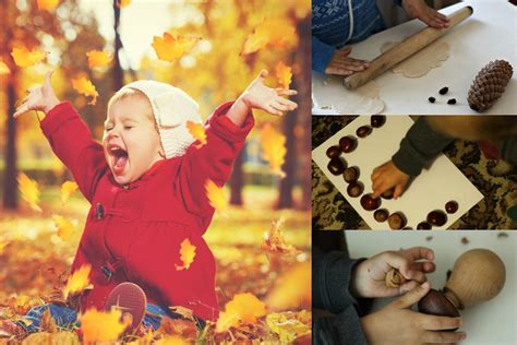 Vaikai su rudens gėrybėmis ir moliūgais