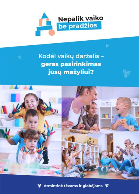 vaikų darželis ir švietimo dokumentai