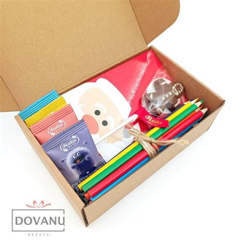 Dovanų rinkinys vaikams su saldumynais ir edukacinėmis priemonėmis